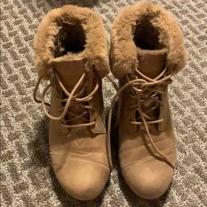 Bob wedge booties. Size 7